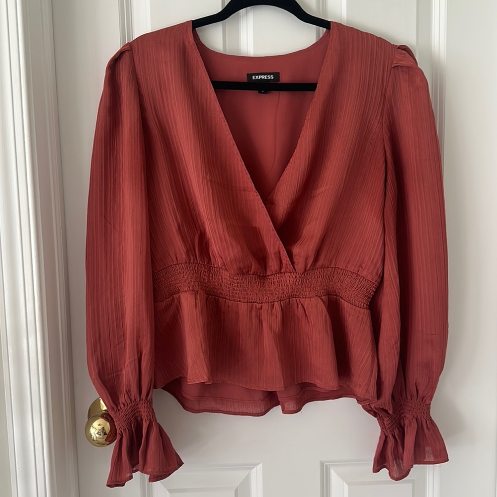 Burnt Orange, Women’s Dress Shirt